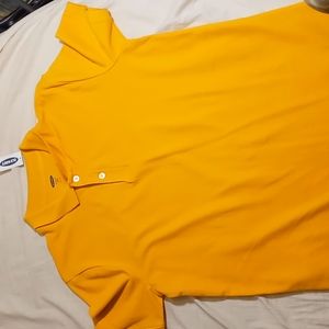 Orangey yellow Collard Shirt